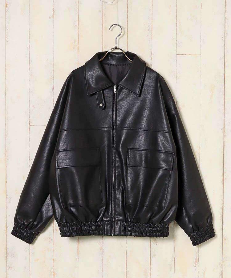 フェイクレザージャケット