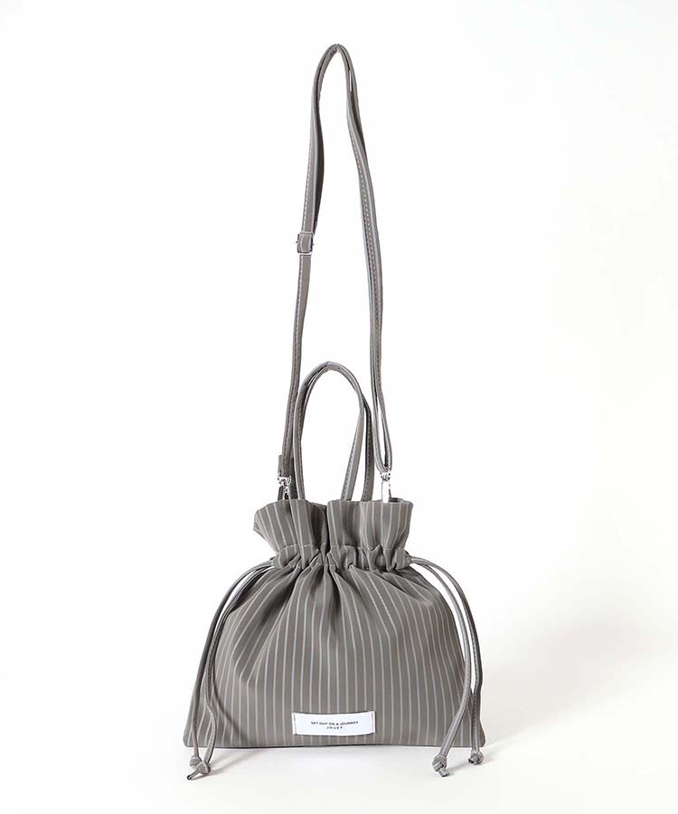上品【レスポートサック】巾着 2way ショルダーバッグ 無地 ストライプ 紺 巾着2WAYショルダーバッグ（ショルダーバッグ） | THE SHOP TK