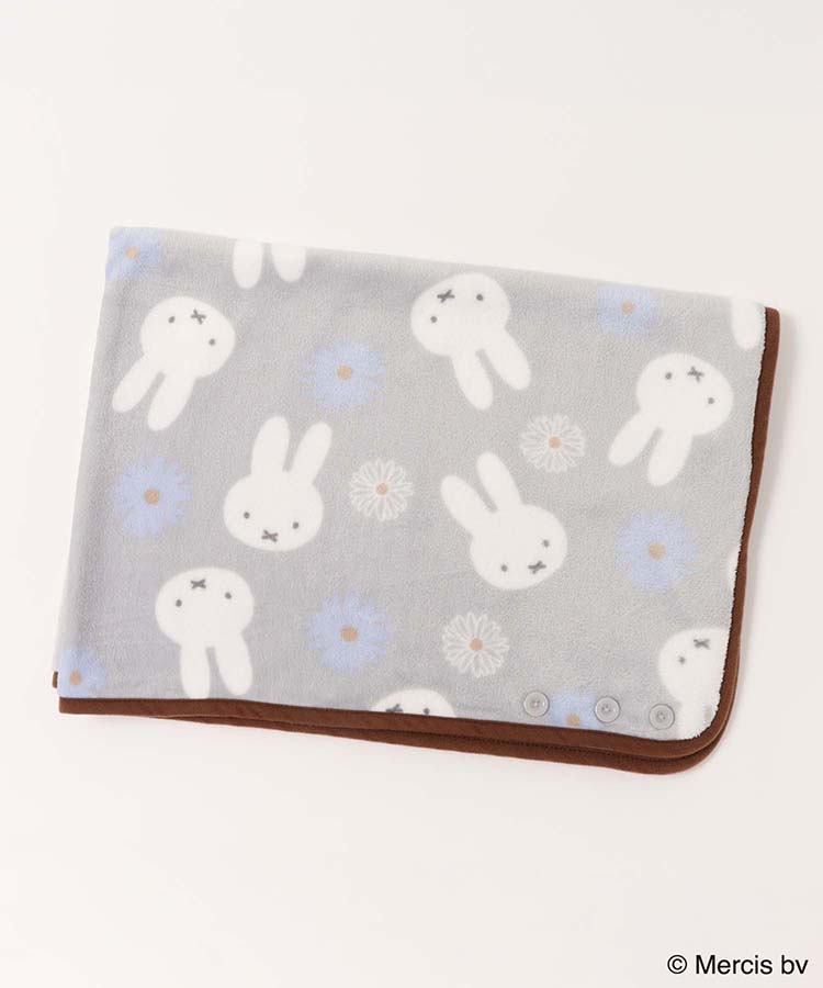 ミッフィーお花総柄ブランケット