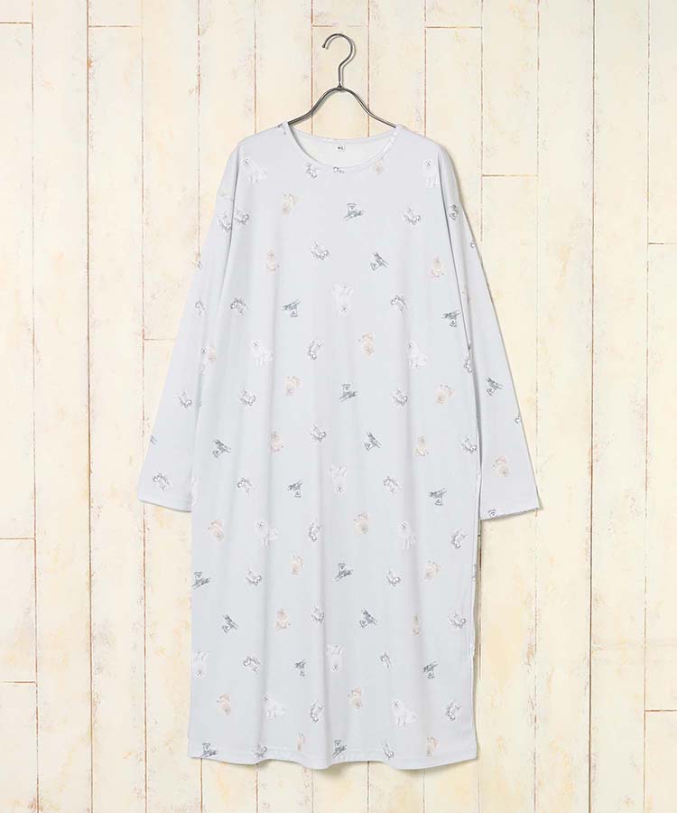 いぬ柄ルームワンピース