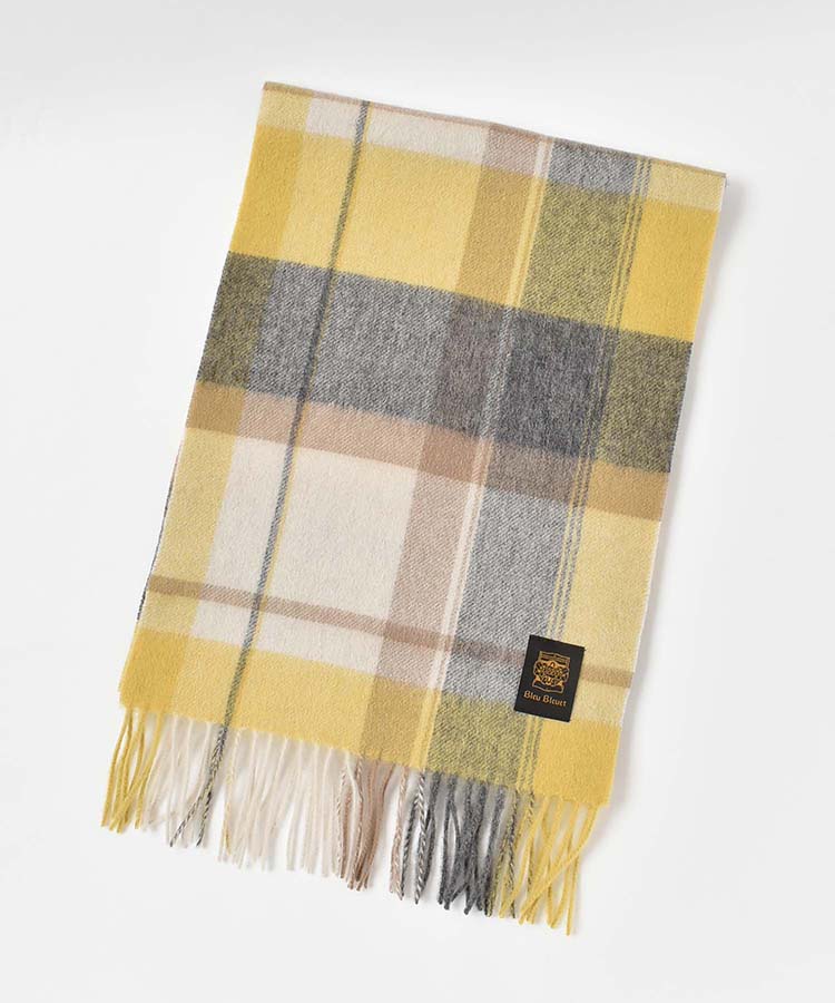 オリジナルネームウールチェックマフラー