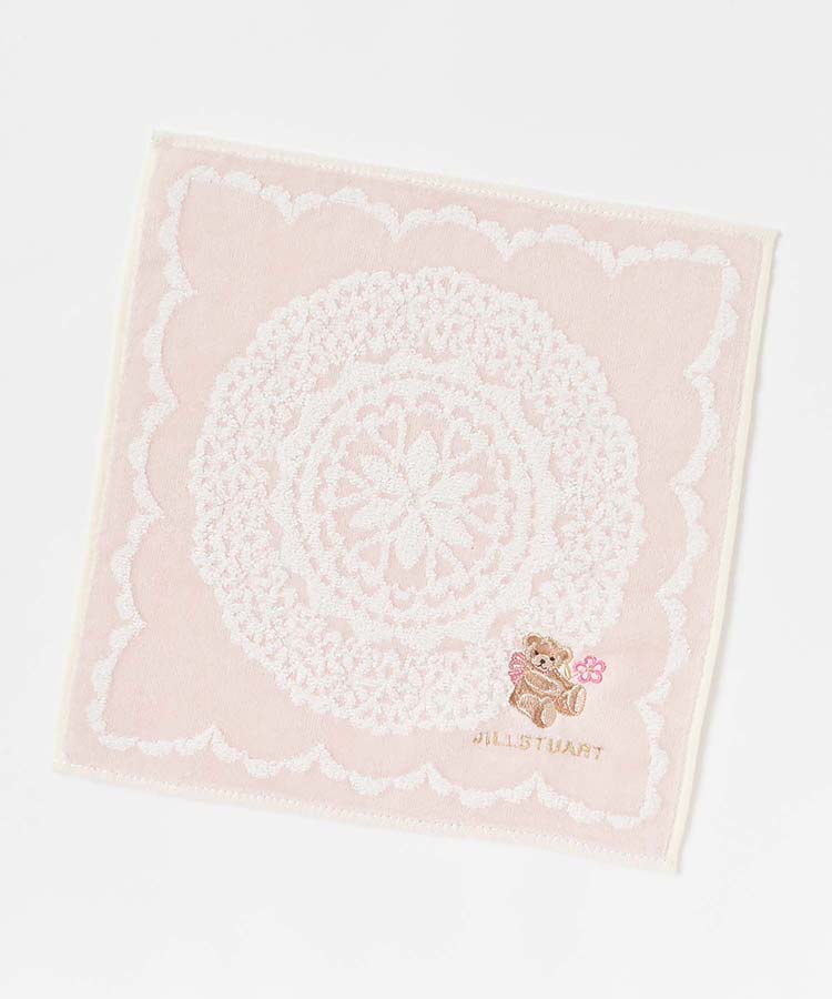 JILL STUARTフラワーテディタオルハンカチ