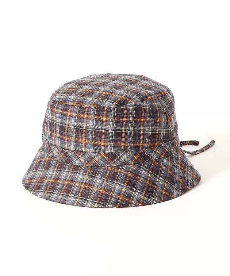 チェックリボンハット