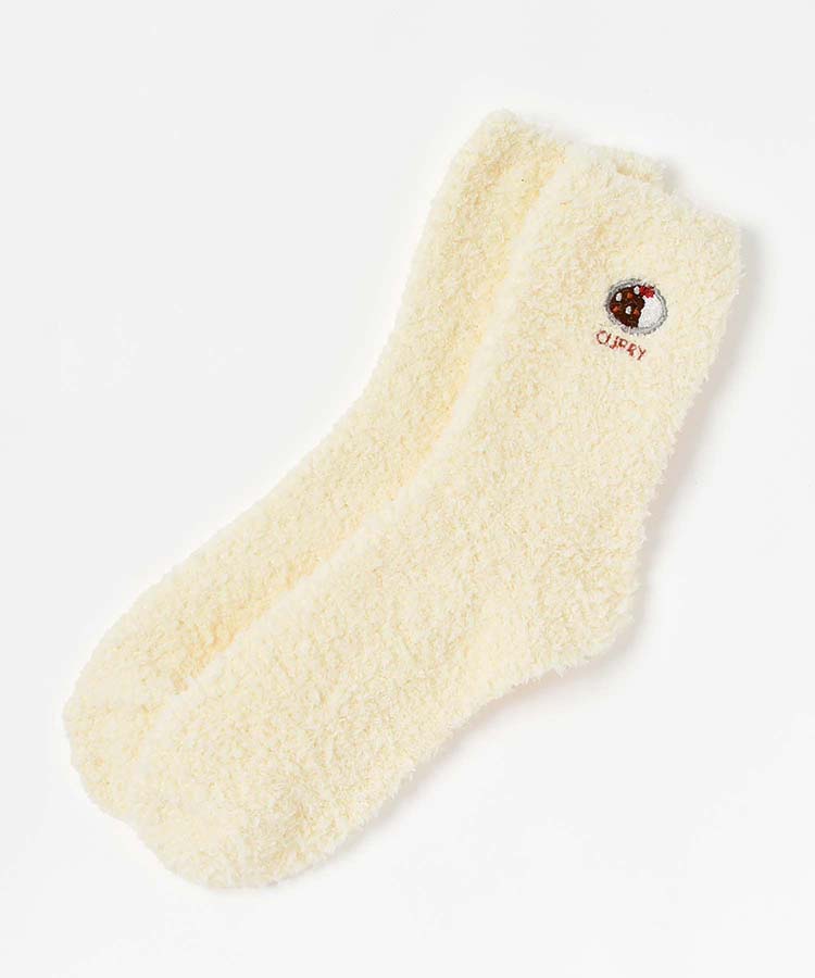 たべもの刺繍ルームソックス