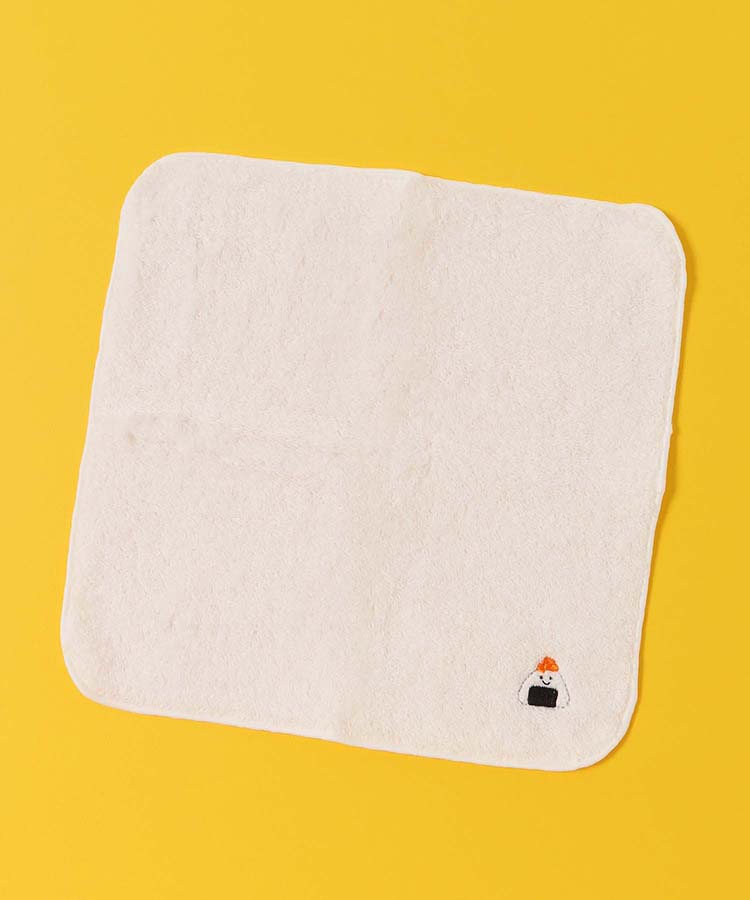 ふわふわたべものパイルハンカチ