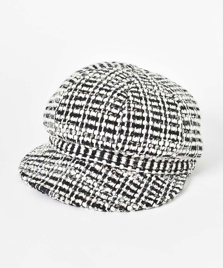 ツイードキャスケット