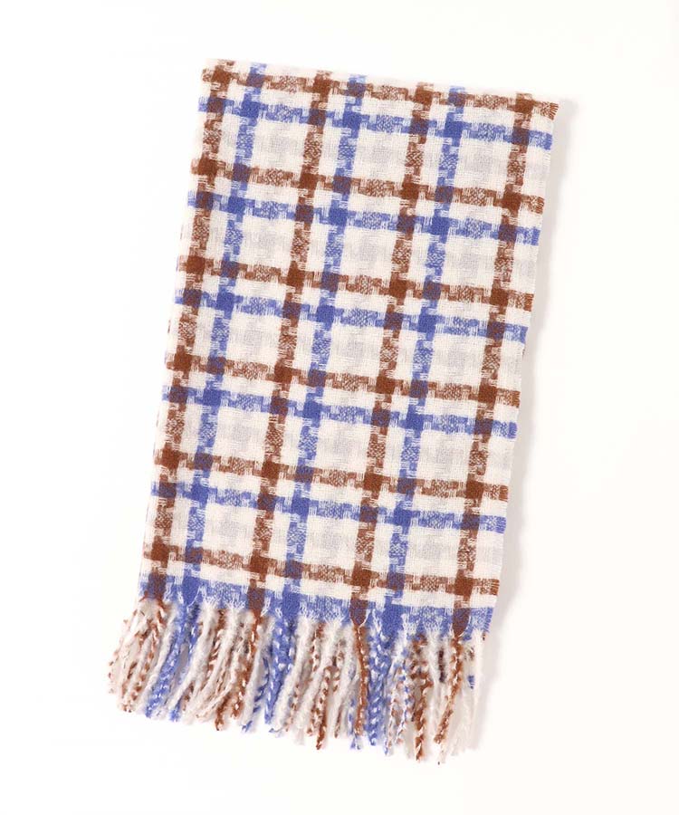 カラフルチェックストール