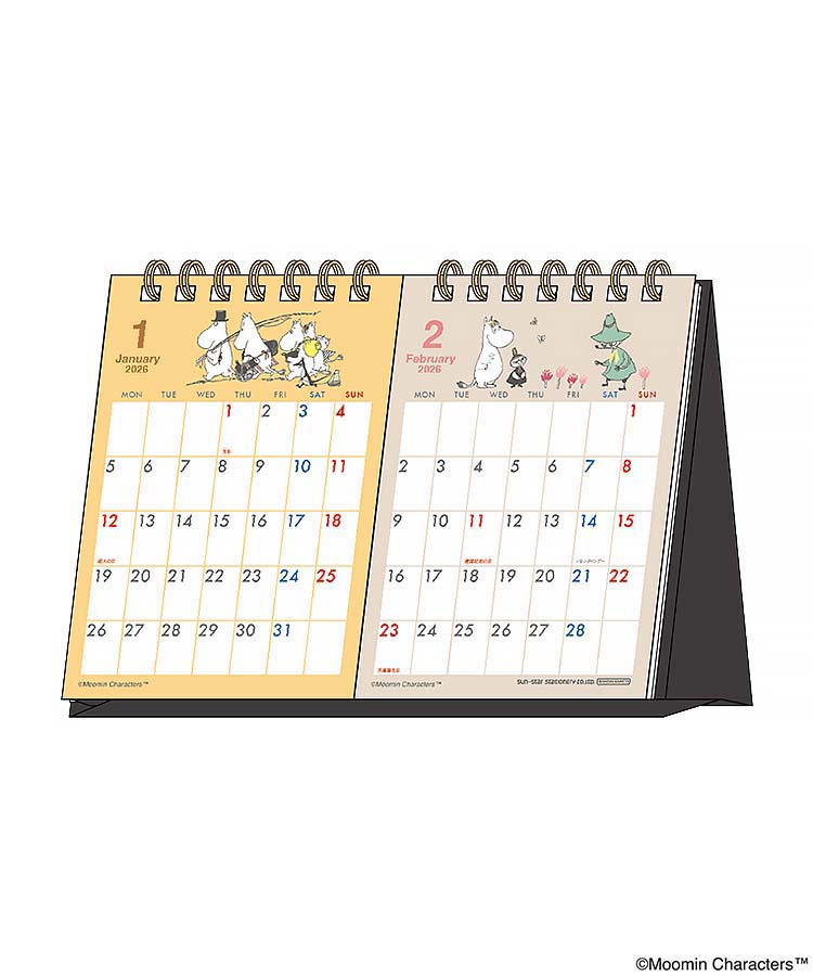 MOOMIN2か月デスクカレンダー