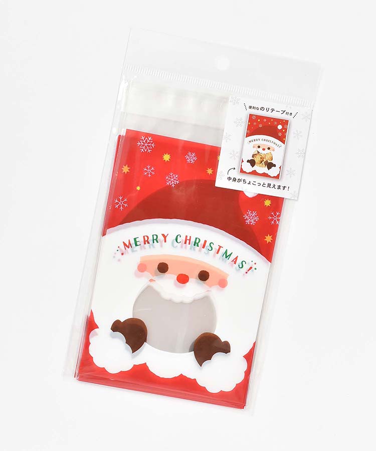 クリスマスノリ付クリアバッグS