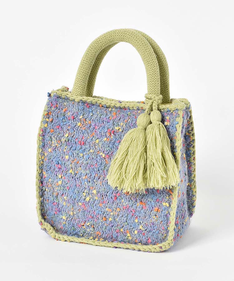 カラフルネップヤーンミニトート