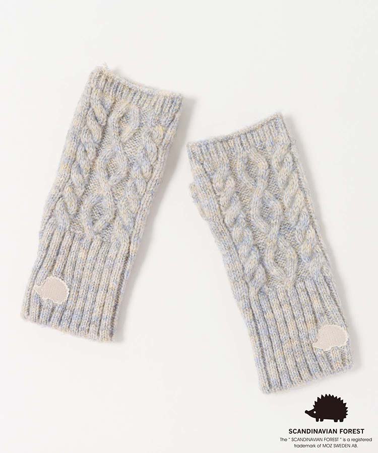 スカンジナビアンフォレスト  刺繍フィンガーレスグローブ