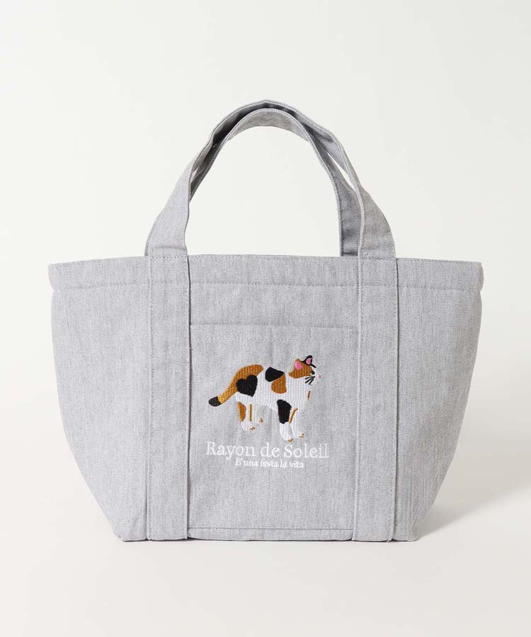 アニマル刺繍保冷トート