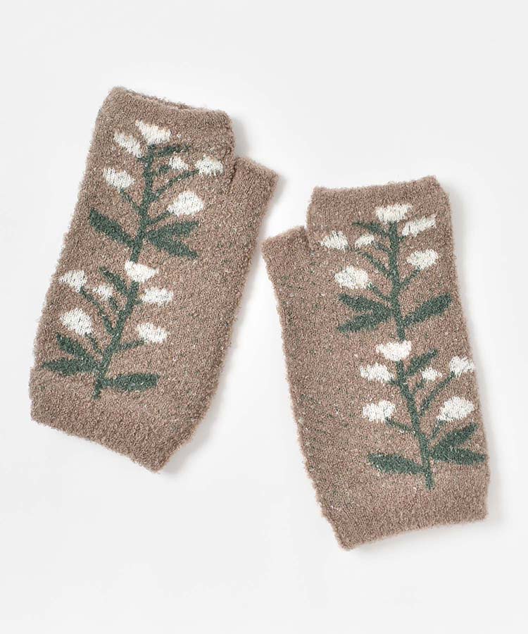 もこもこフラワーアームカバー