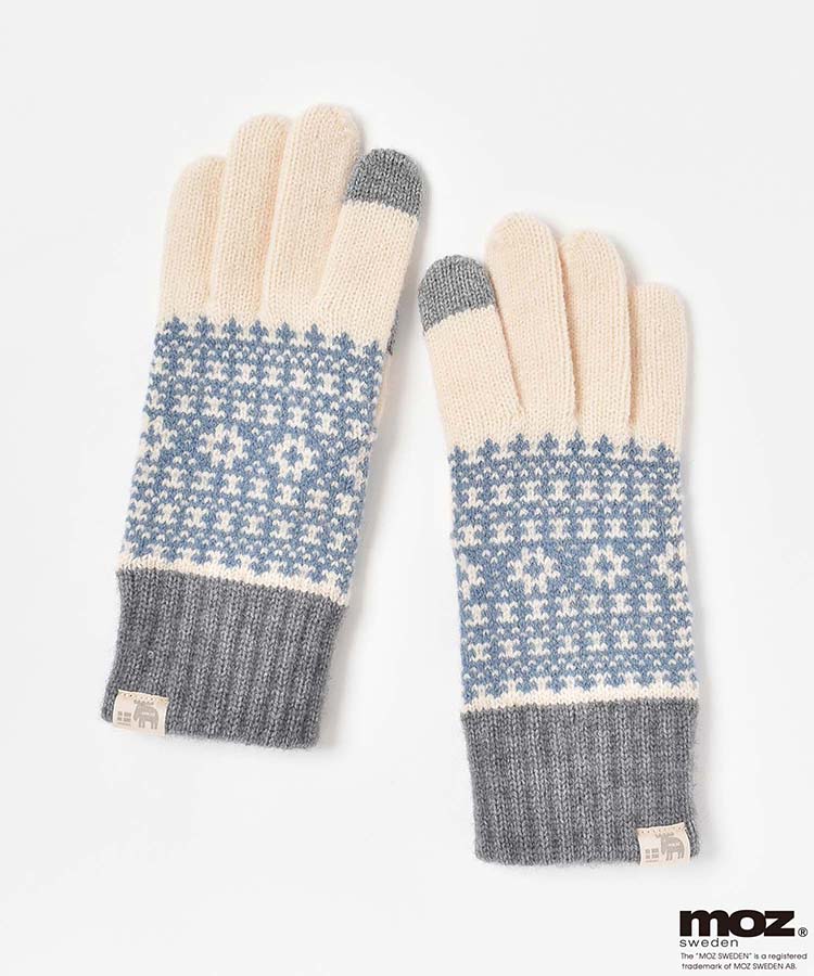 MOZスマホタッチ柄グローブ