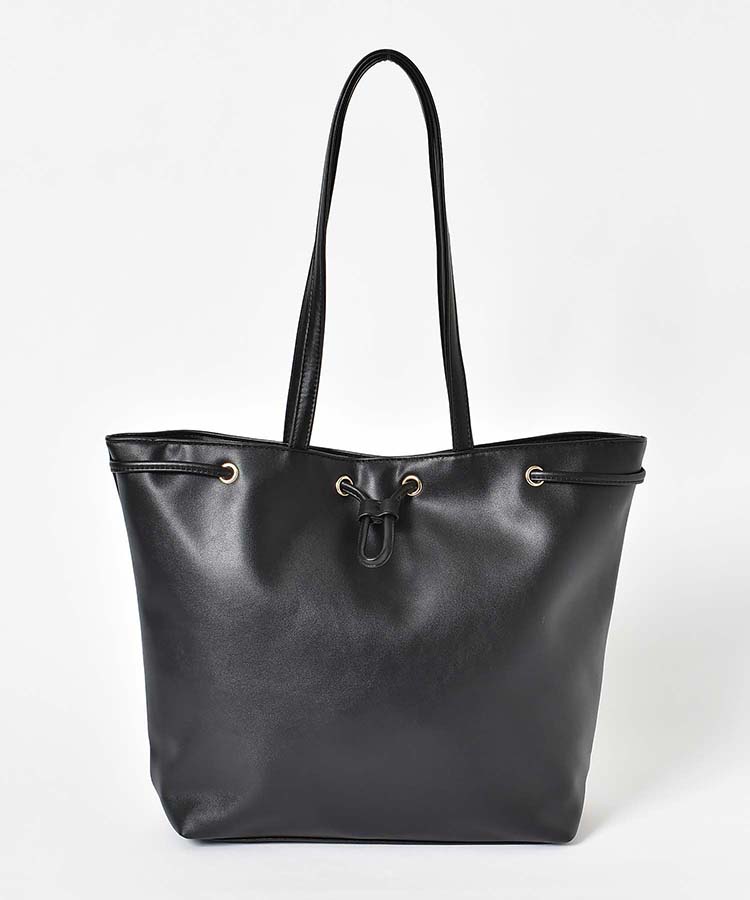 合皮フロントドロストトート