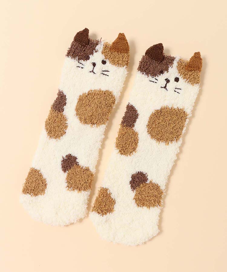 ねこモールルームソックス