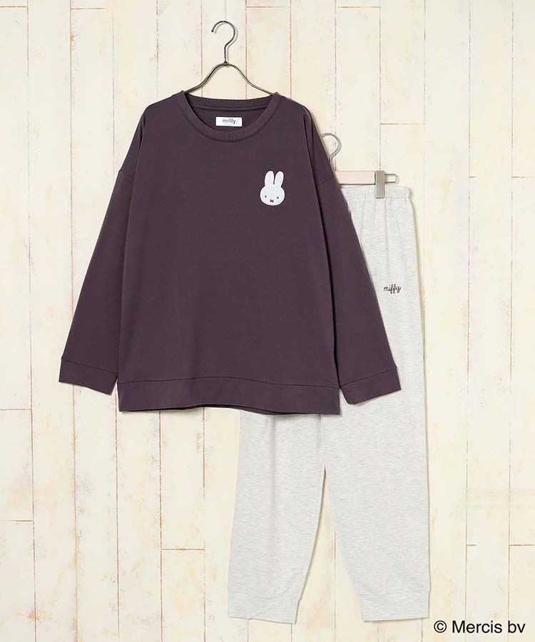 ミッフィーサガラミニ裏毛ルームウェア上下セット
