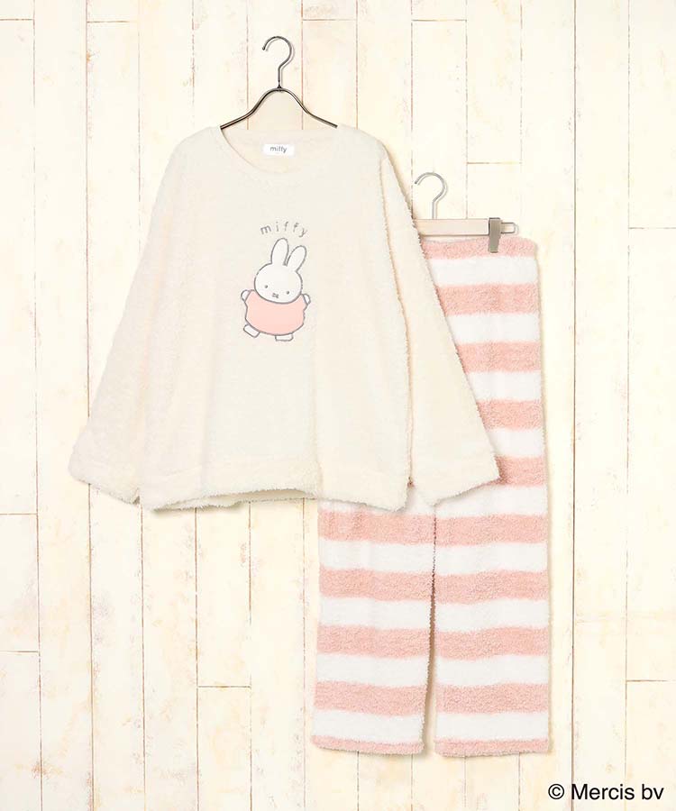 ミッフィーふわもこルームウェア上下セット