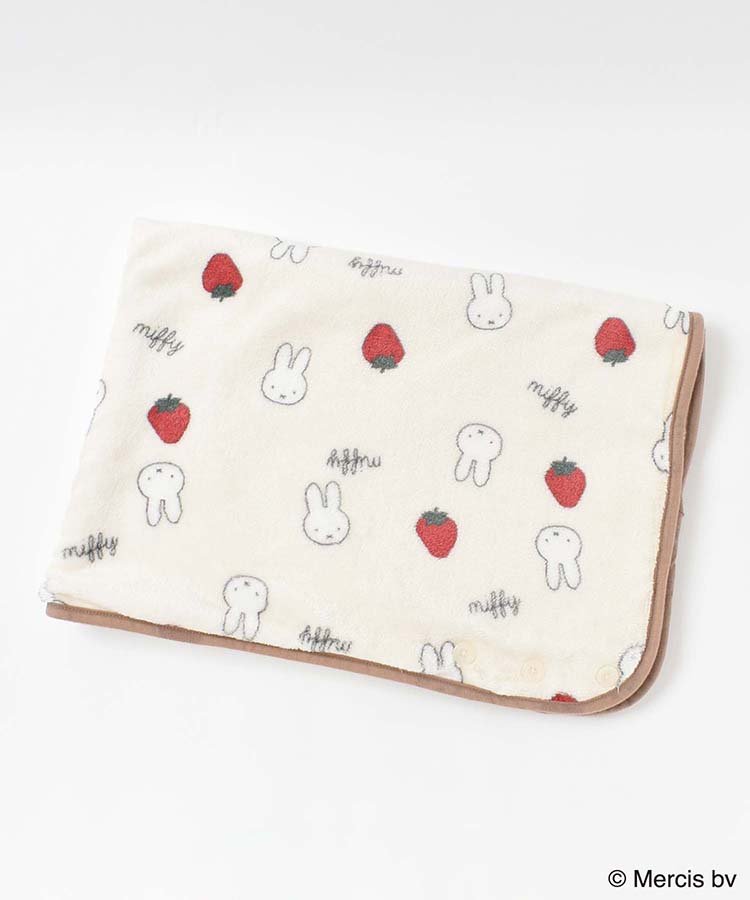 ミッフィーいちご柄ブランケット