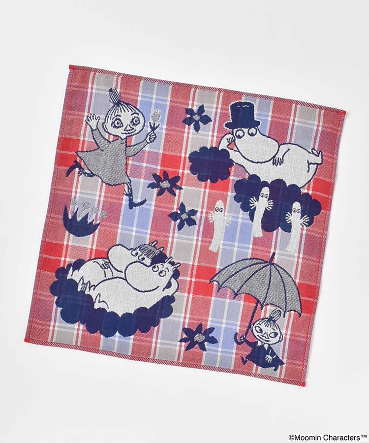 MOOMIN フラワーとフレンズ三重ガーゼハンカチ