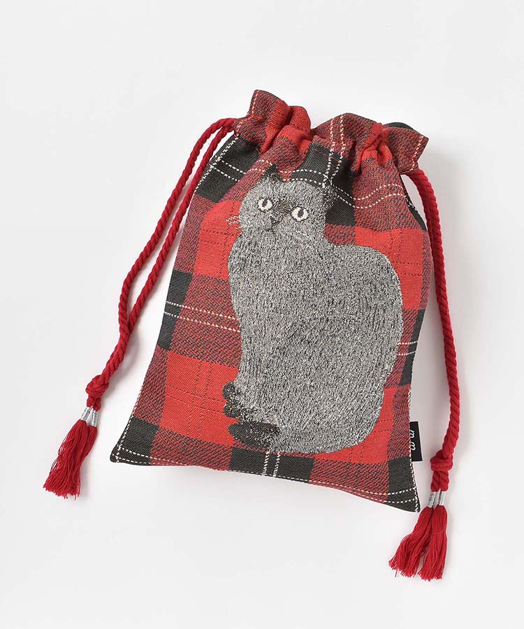 松尾ミユキチェック巾着