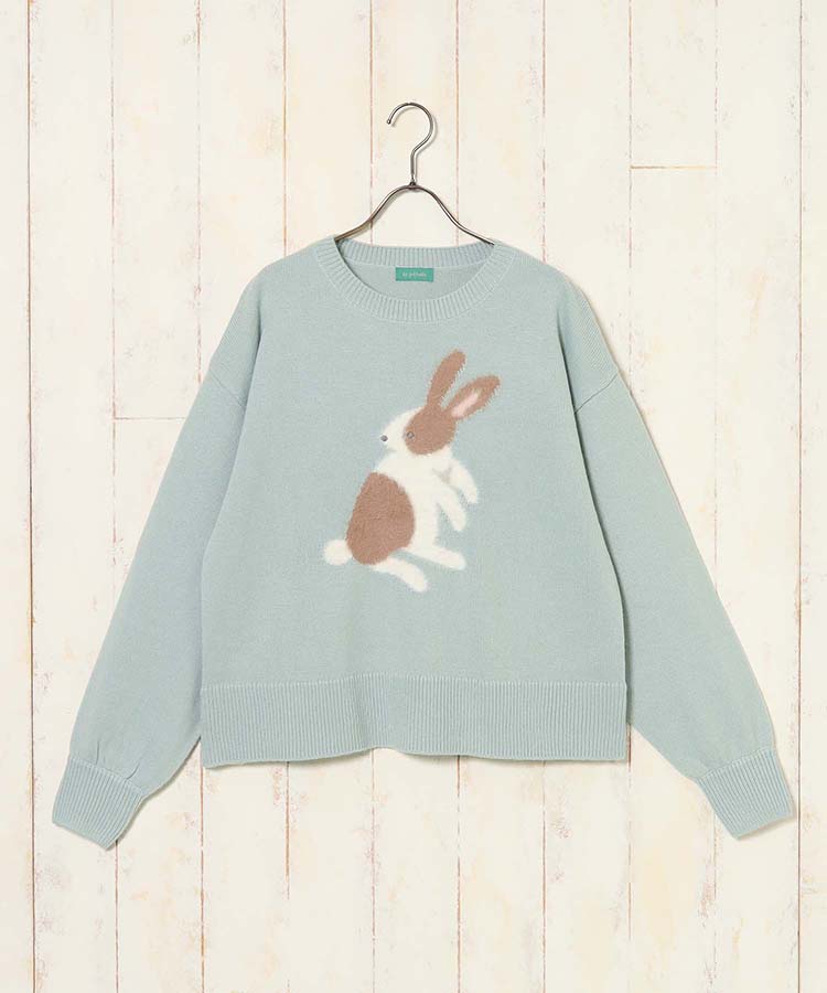 le petale Fluffy rabbitニットプルオーバー