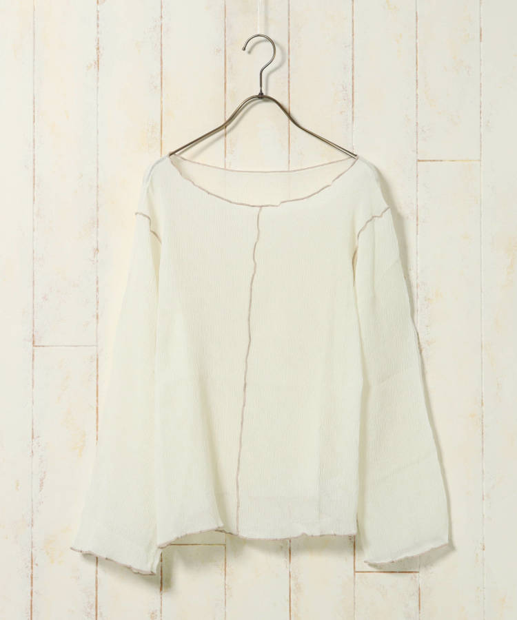 ≪SALE≫【WEB限定】前後2WAY楊柳メロウカットソー