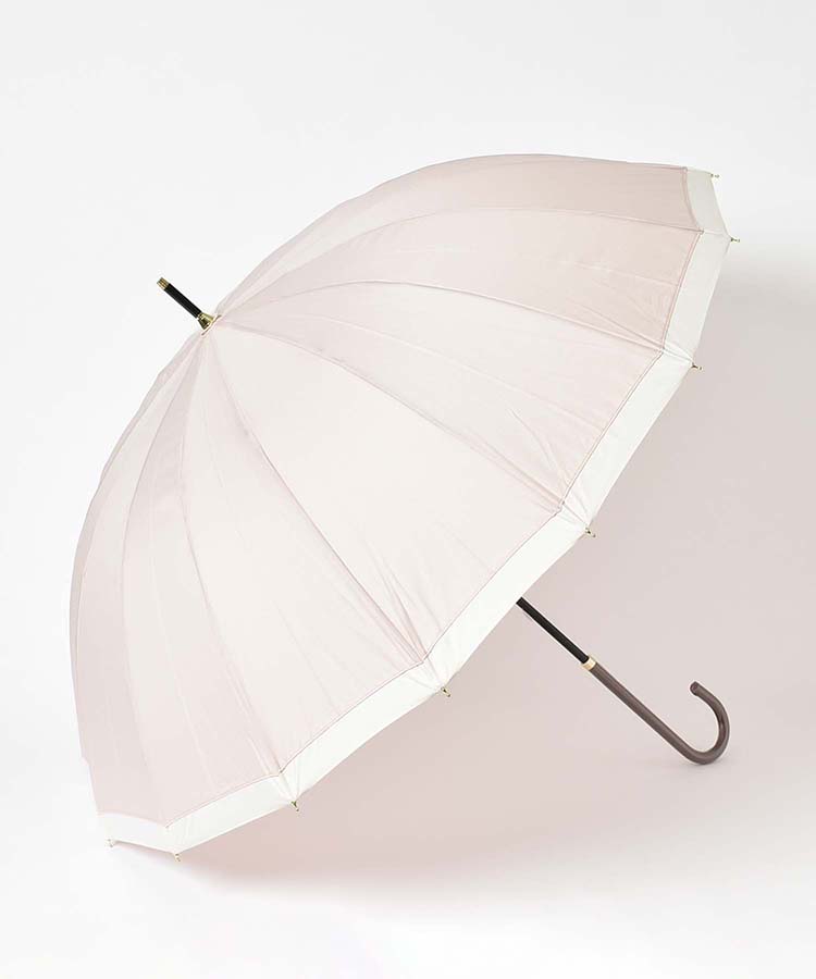 16フレームバイカラー雨長傘