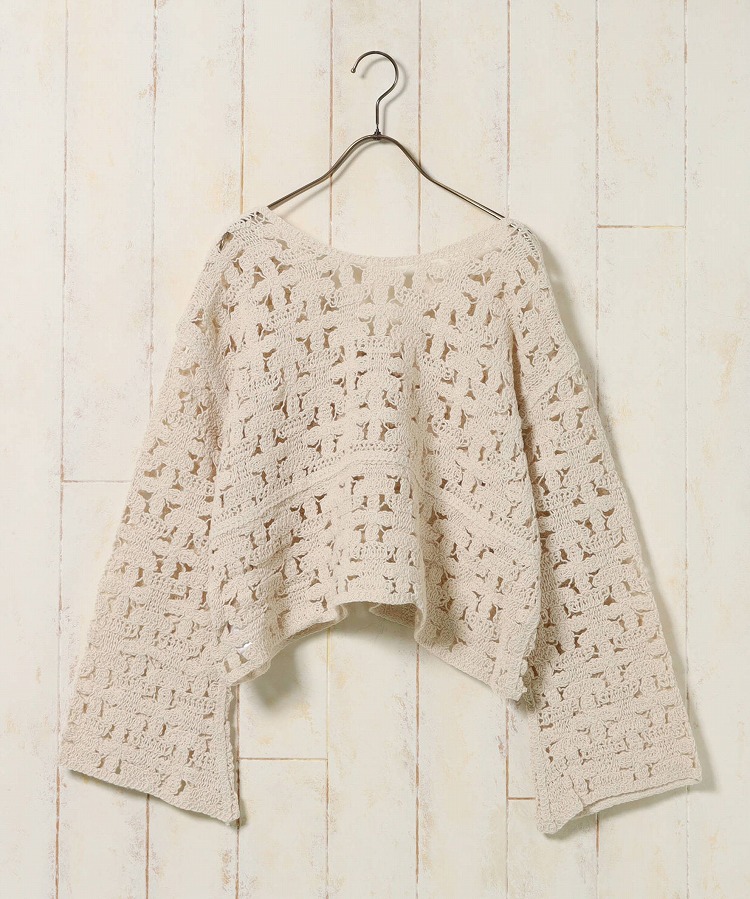 ≪SALE≫【WEB限定】クロシェ前後2wayトップス