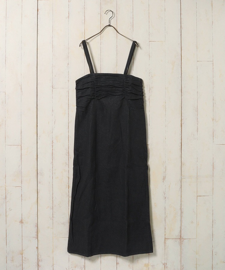 ≪SALE≫【WEB限定】デニムギャザーワンピース