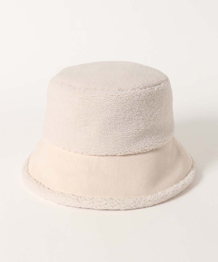 ムートン風バケットハット
