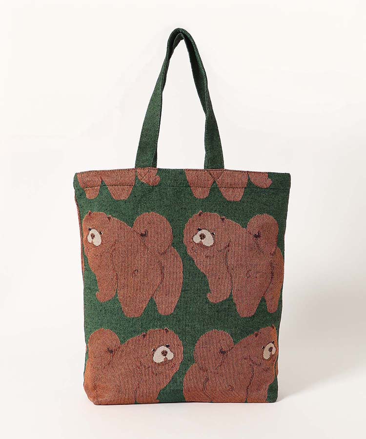 ワンワンジャガードトートバッグ