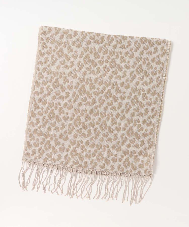 ヒョウ柄マフラー