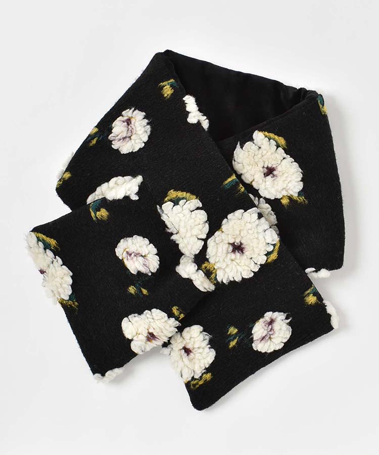 フラワーモチーフティペット