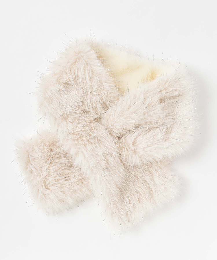 ラメファーミニマフラー