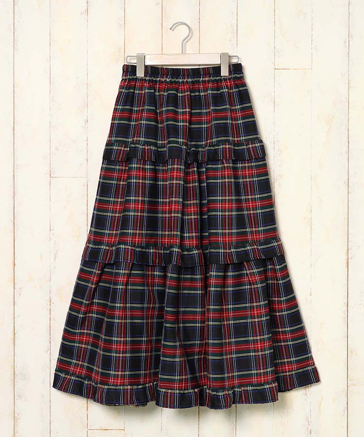 チェックティアードスカート