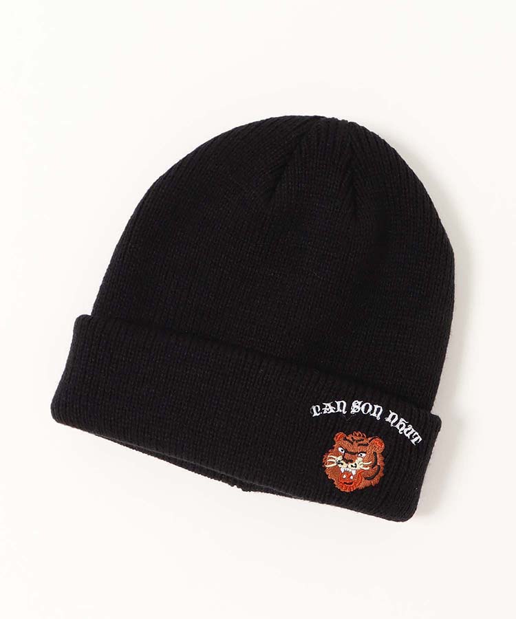 トラ刺繍ニット帽