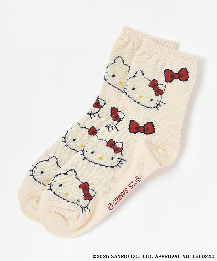 ハローキティおかおマシュマロソックス