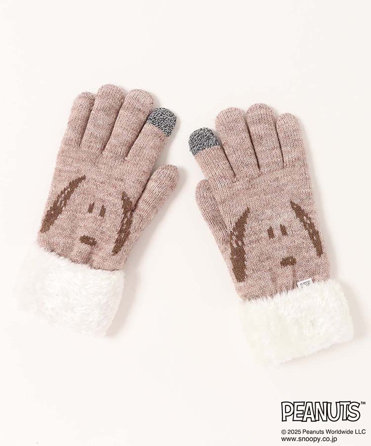 スヌーピーカオニットグローブ