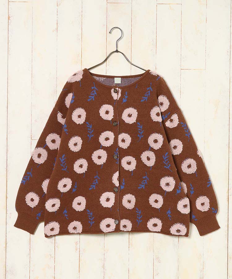 【WEB限定】フラッフィーフラワーカーディガン