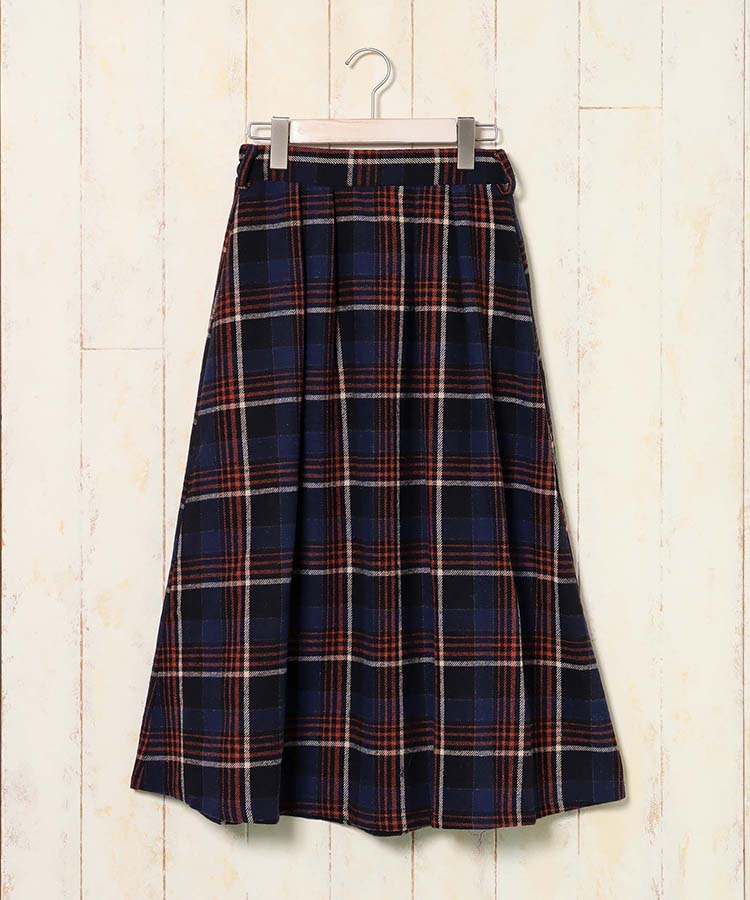 チェックフレアタックスカート