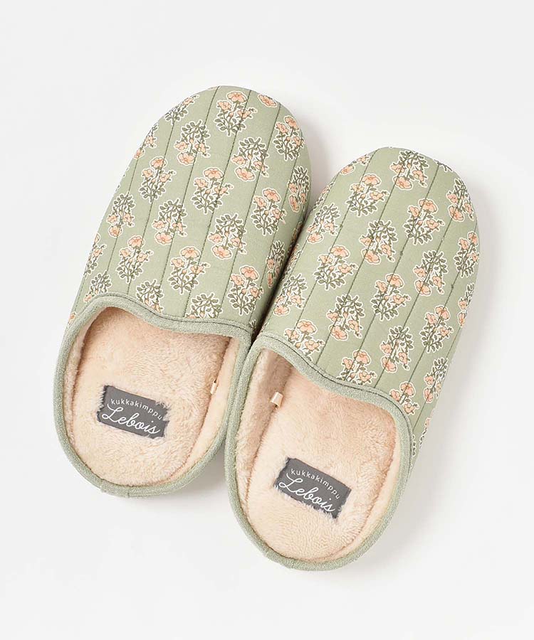 ルボア花柄スリッパ