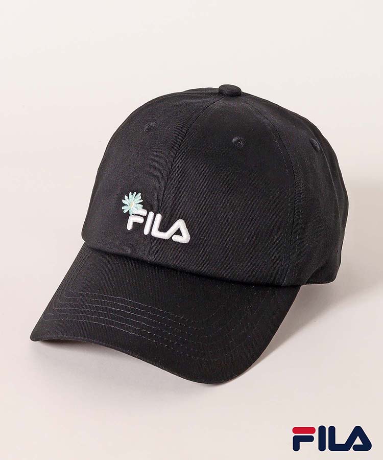 FILAフラワー刺繍キャップ