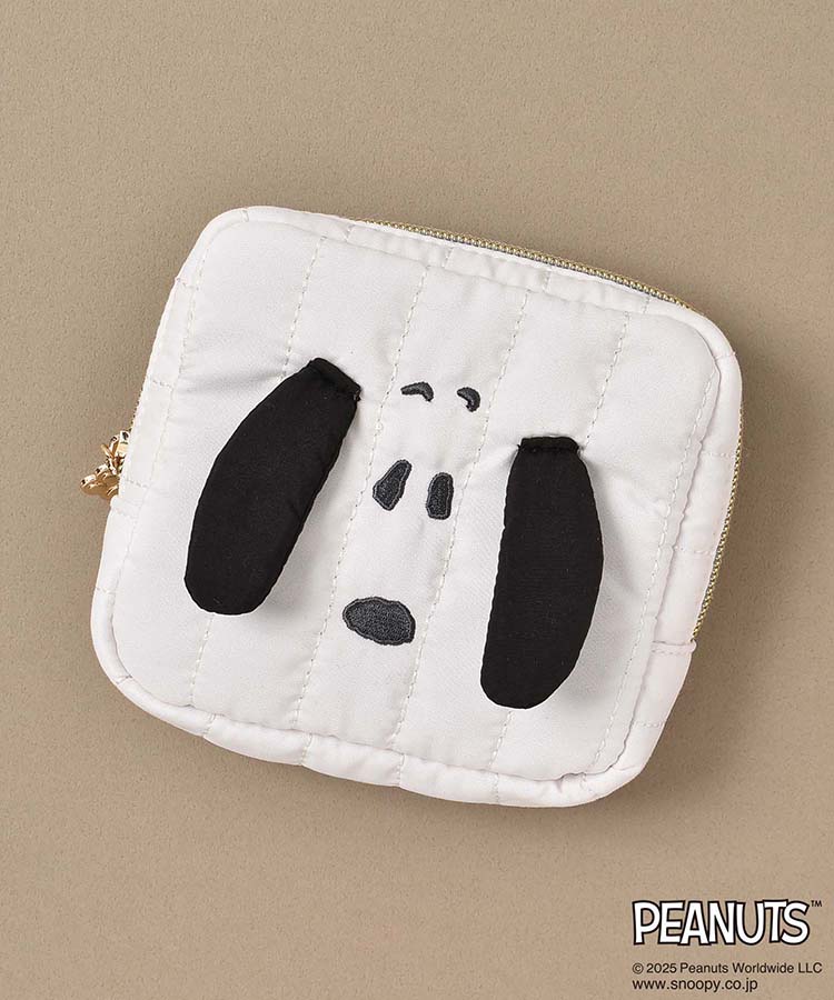 PEANUTS SNOOPYフェイスキルトポーチ