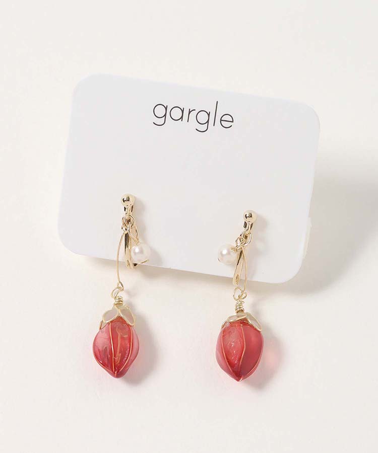 いちごディップイヤリング