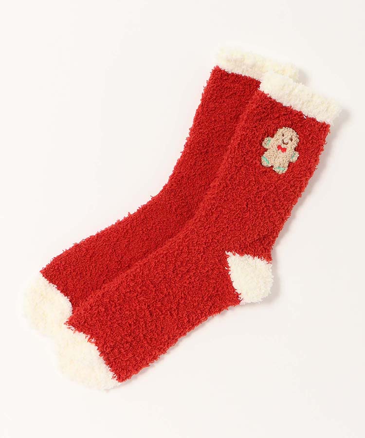 ジンジャークッキーサガラ刺繍ルームソックス
