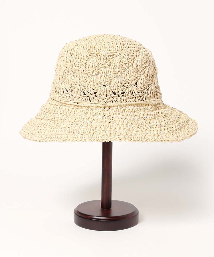 ペーパー編み後ろ割れハット