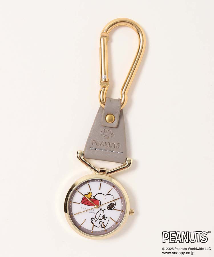 スヌーピーカラビナレザーウォッチJ