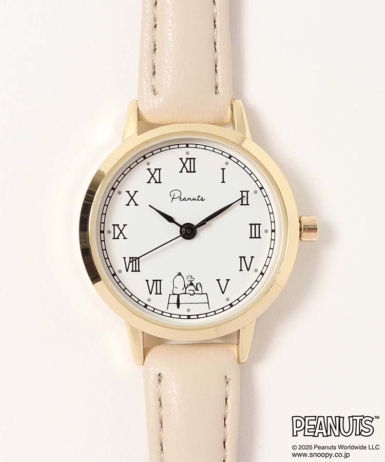 スヌーピークラシックレザーウォッチJ