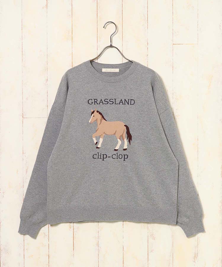 horse clip-clopニット